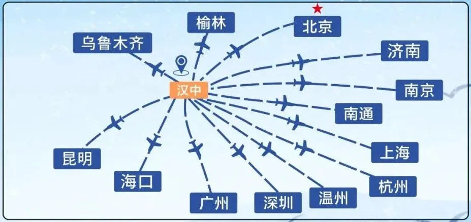 漢中再開兩條新航線！這次可直飛......