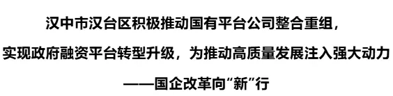 陜西日報(bào) | 漢臺：國企改革向“新”行